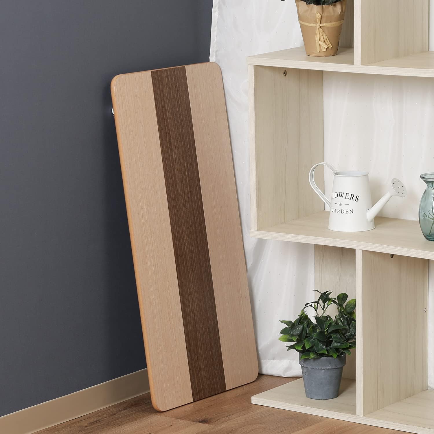 Fuji Trade Veneer Folding Low Table 60 cm Brown