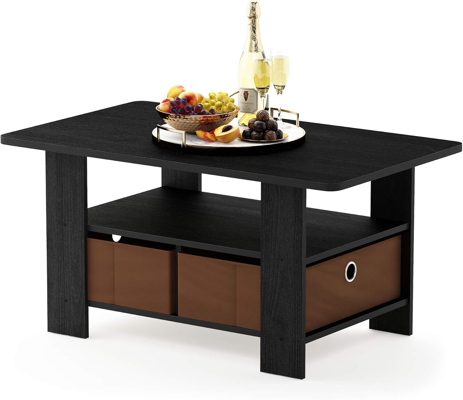 Furinno Andrey Coffee Table, White/Black