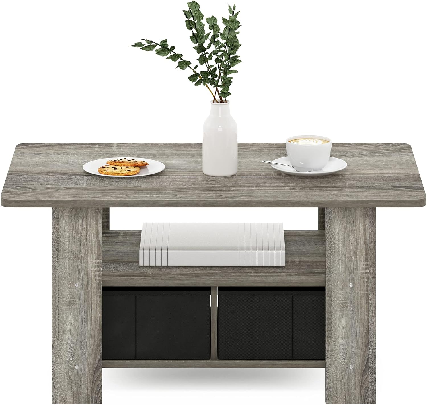 Furinno Andrey Coffee Table Grey/Black