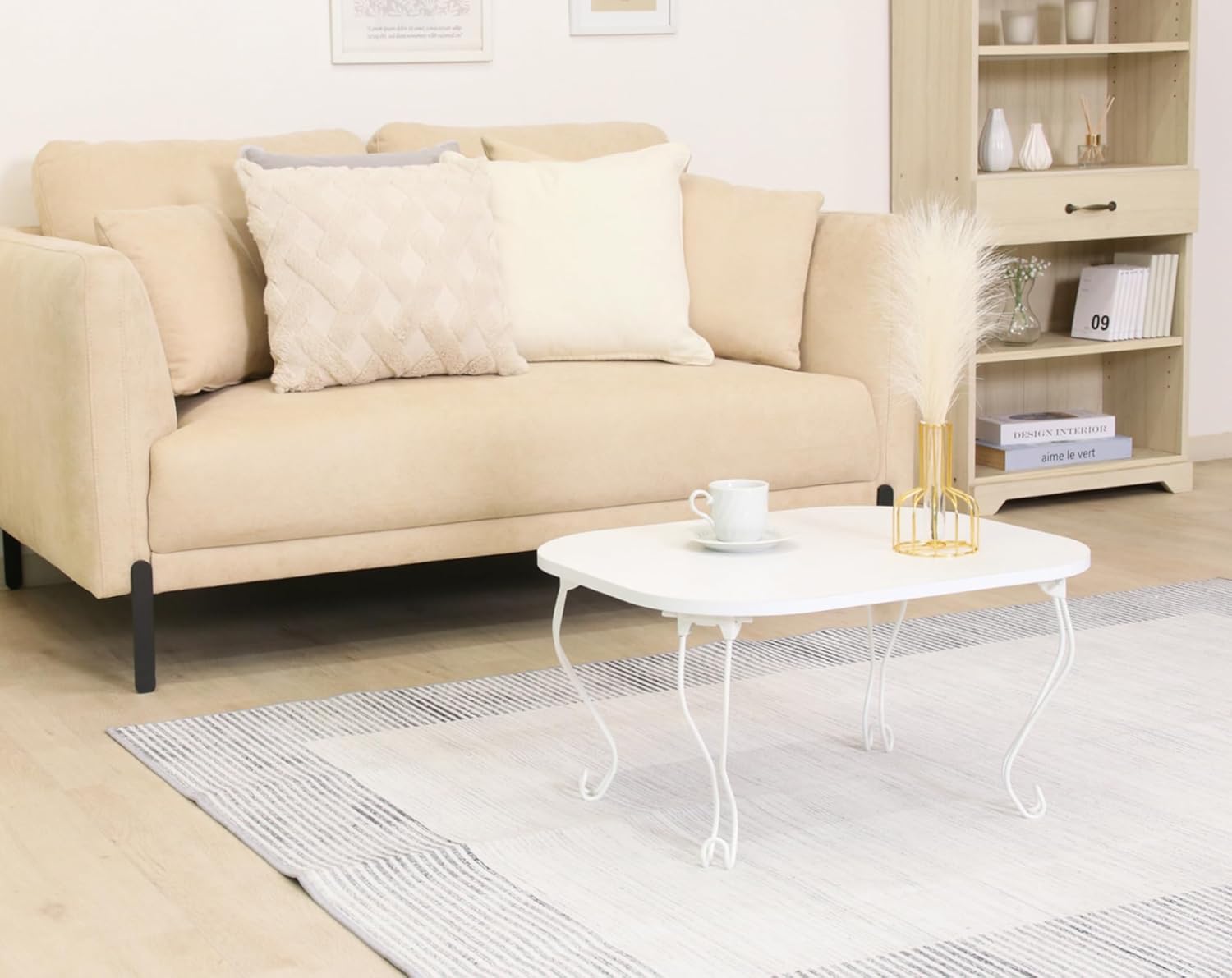 Fuji Boeki 28603 Foldable Mini Table 64.5×40×26.5 cm