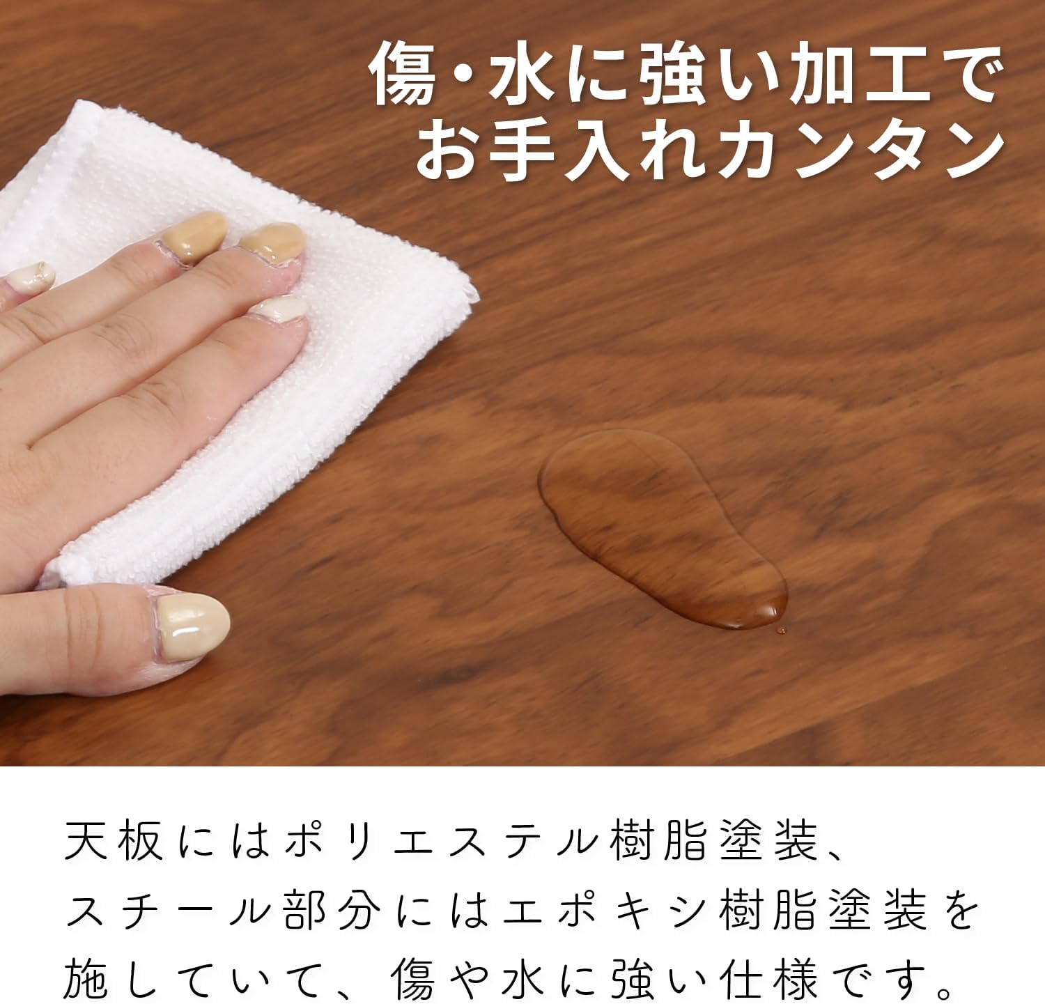 Fuji Boeki 28603 Foldable Mini Table 64.5×40×26.5 cm