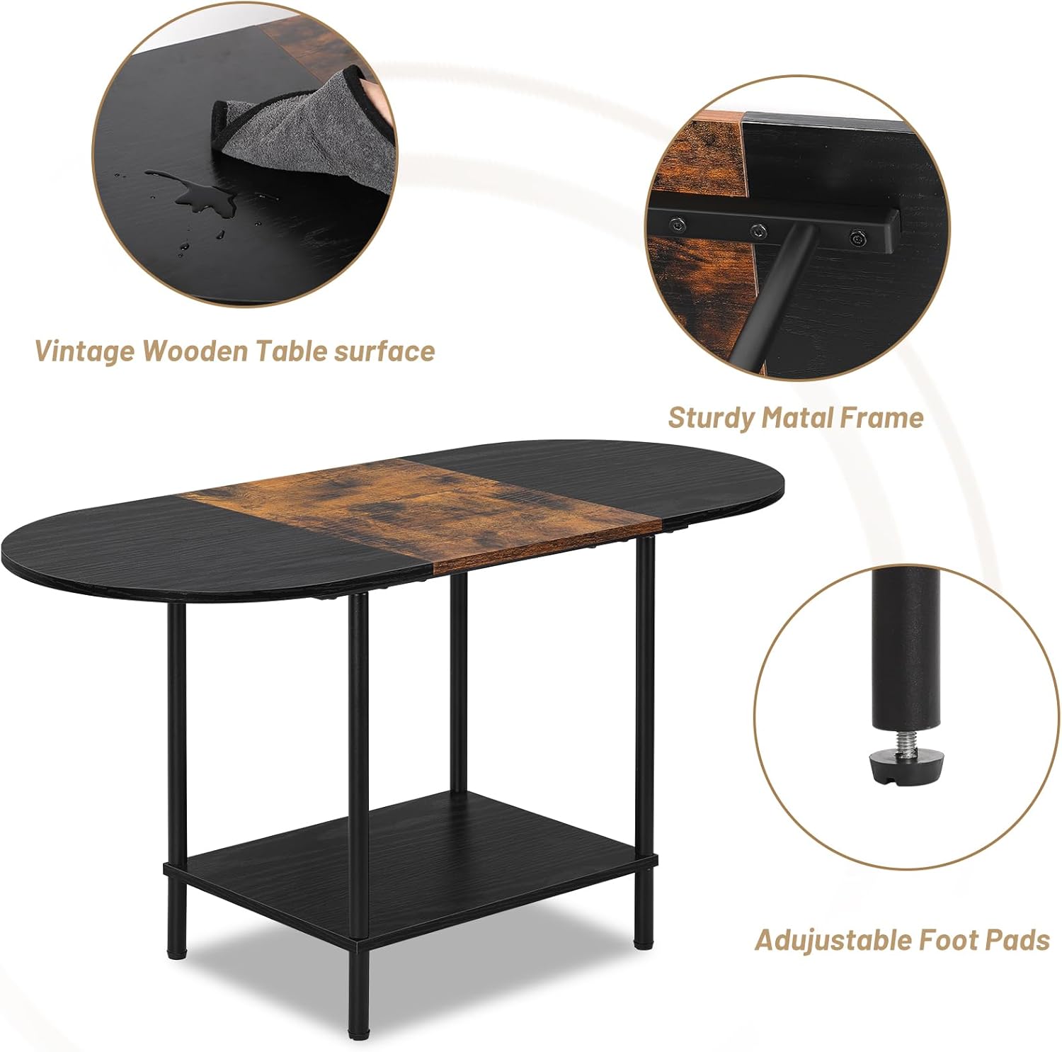 Nandae Modern Coffee Table 90×40×47 cm Black