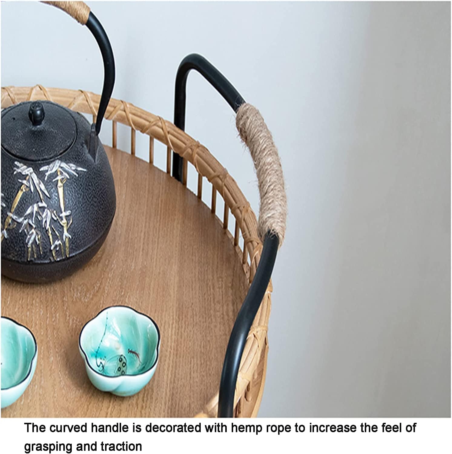 Movable Round Coffee Table