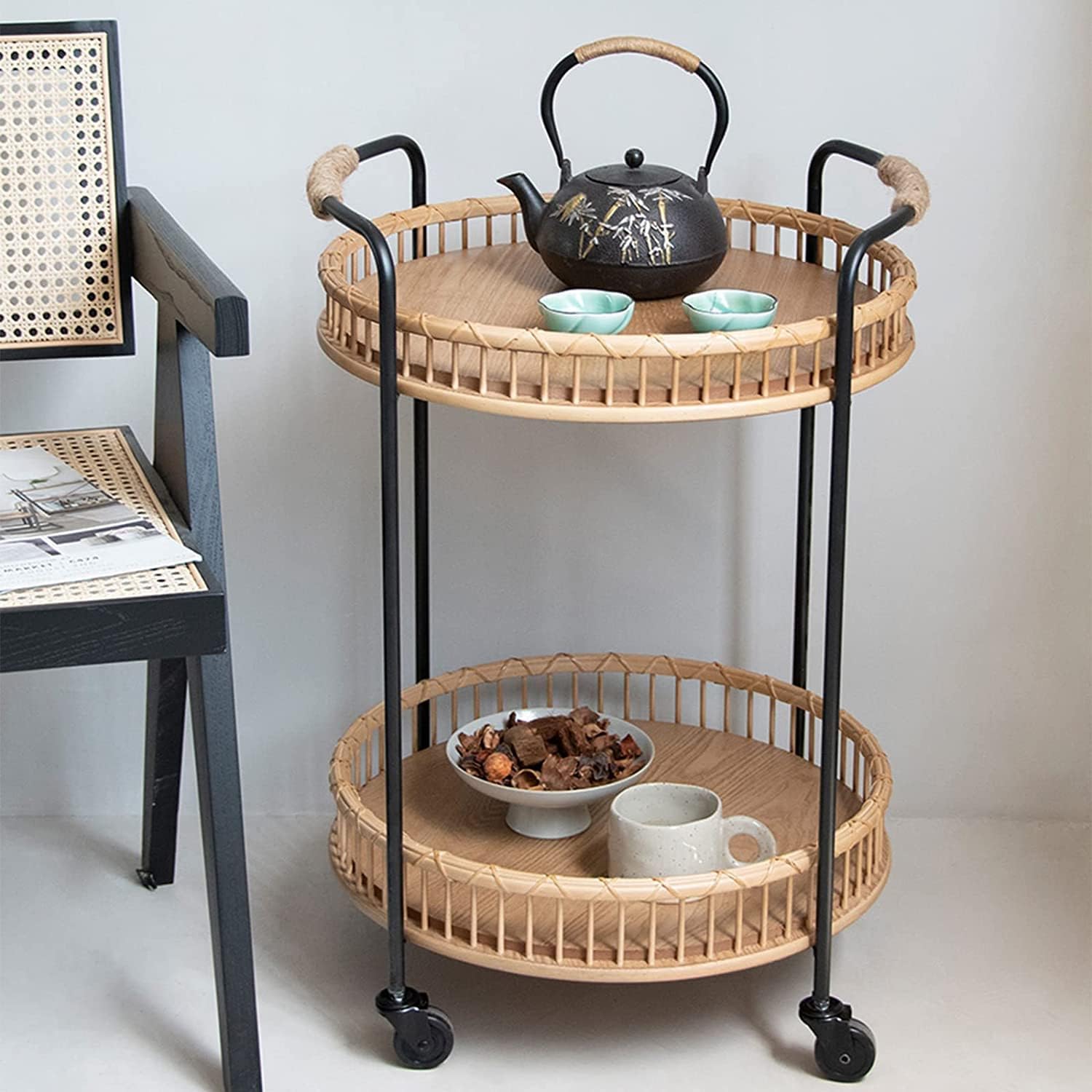 Movable Round Coffee Table