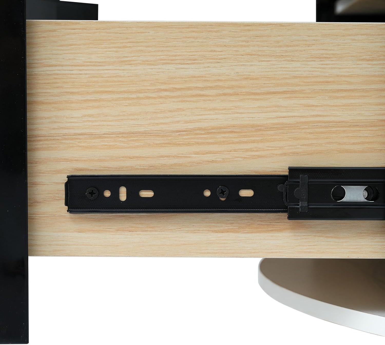 Round Coffee Table with Storage 31.5in