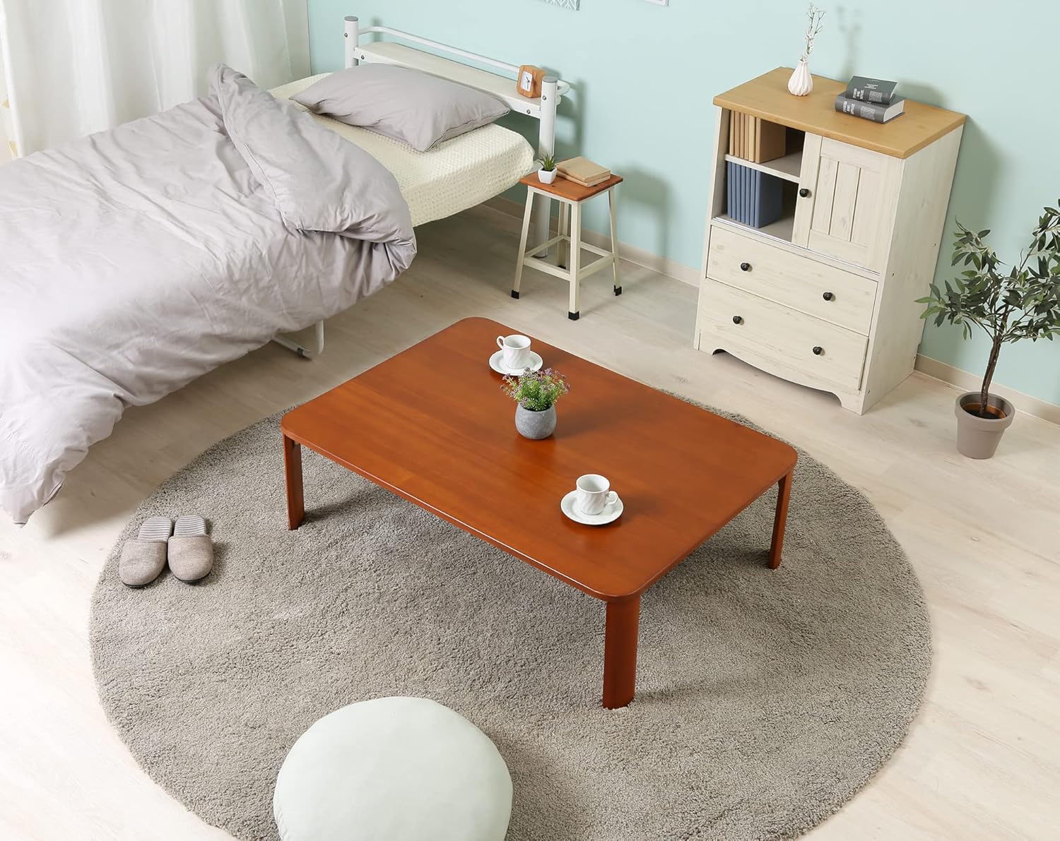 Fuji Boeki 28603 Foldable Mini Table 64.5×40×26.5 cm