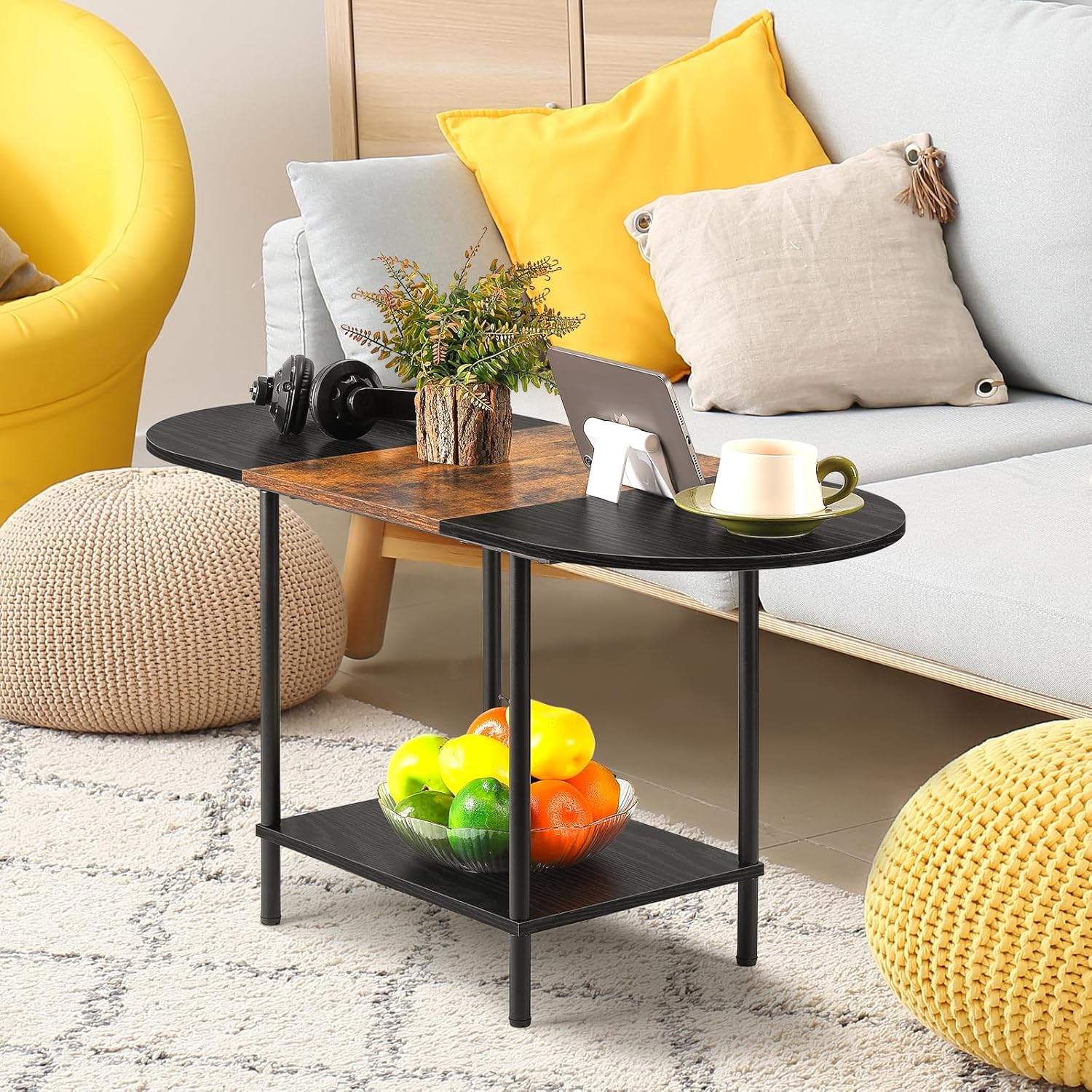Nandae Modern Coffee Table 90×40×47 cm Black