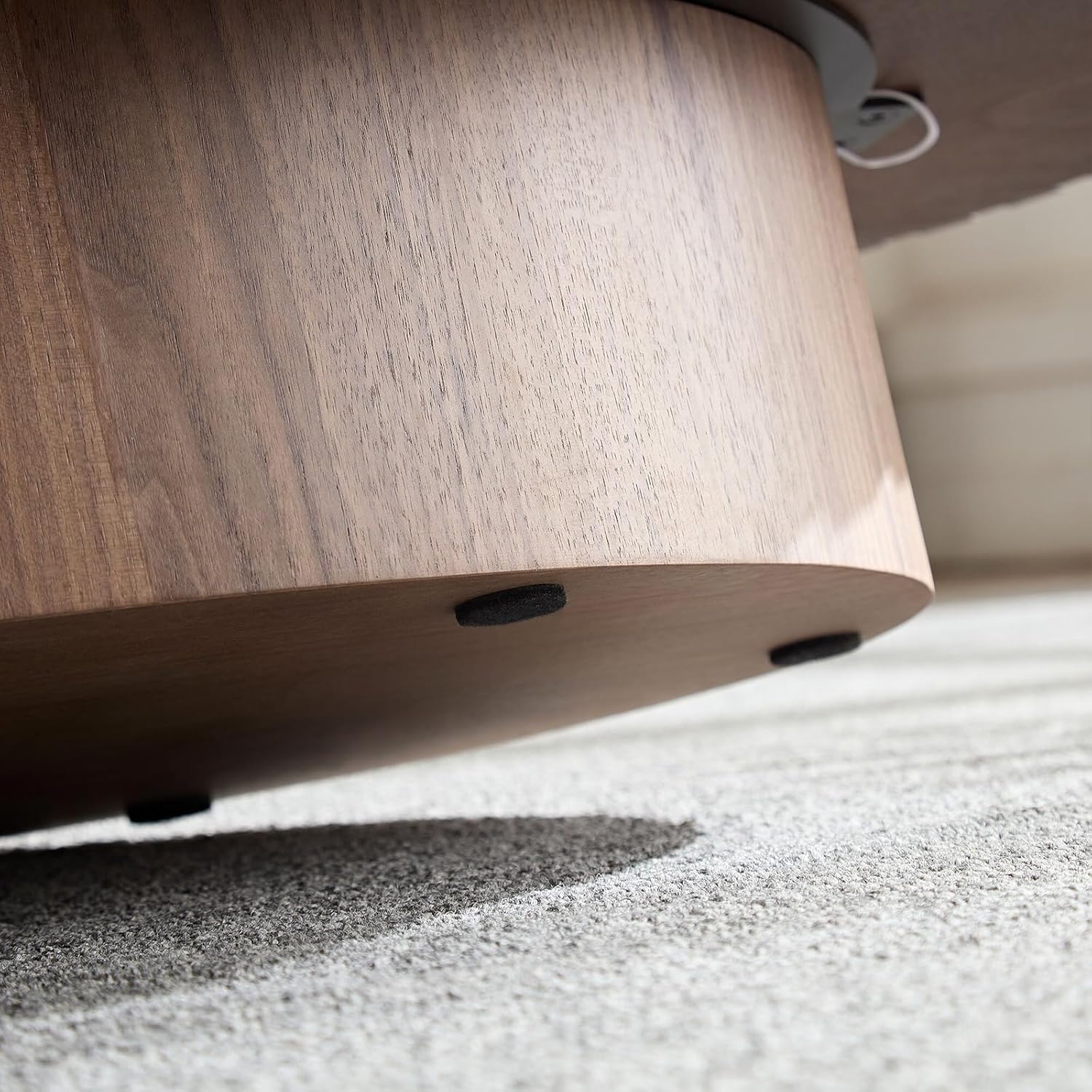 Oval Walnut Coffee Table 43.7in