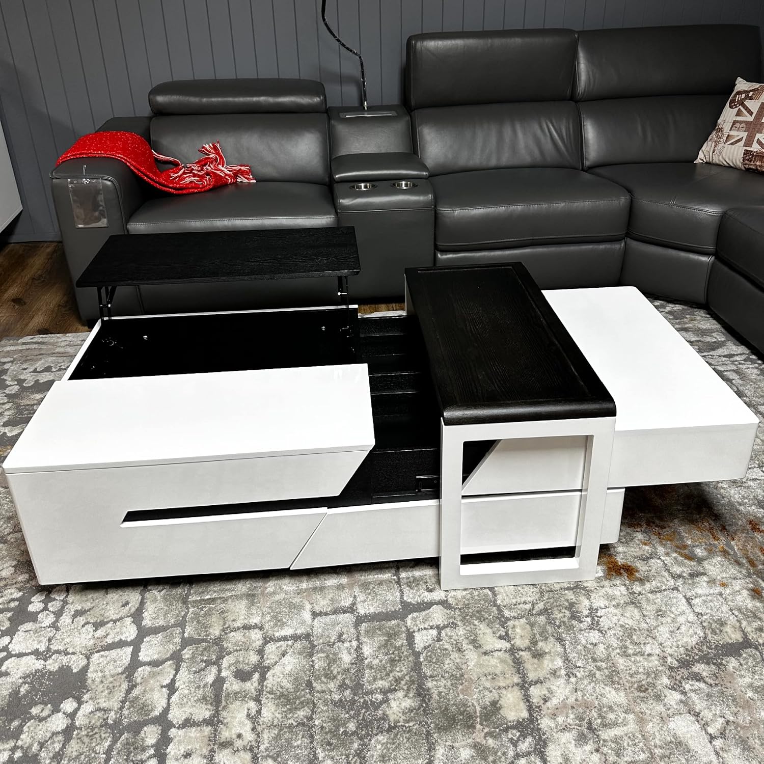 Marco White Coffee Table with Storage 130cm