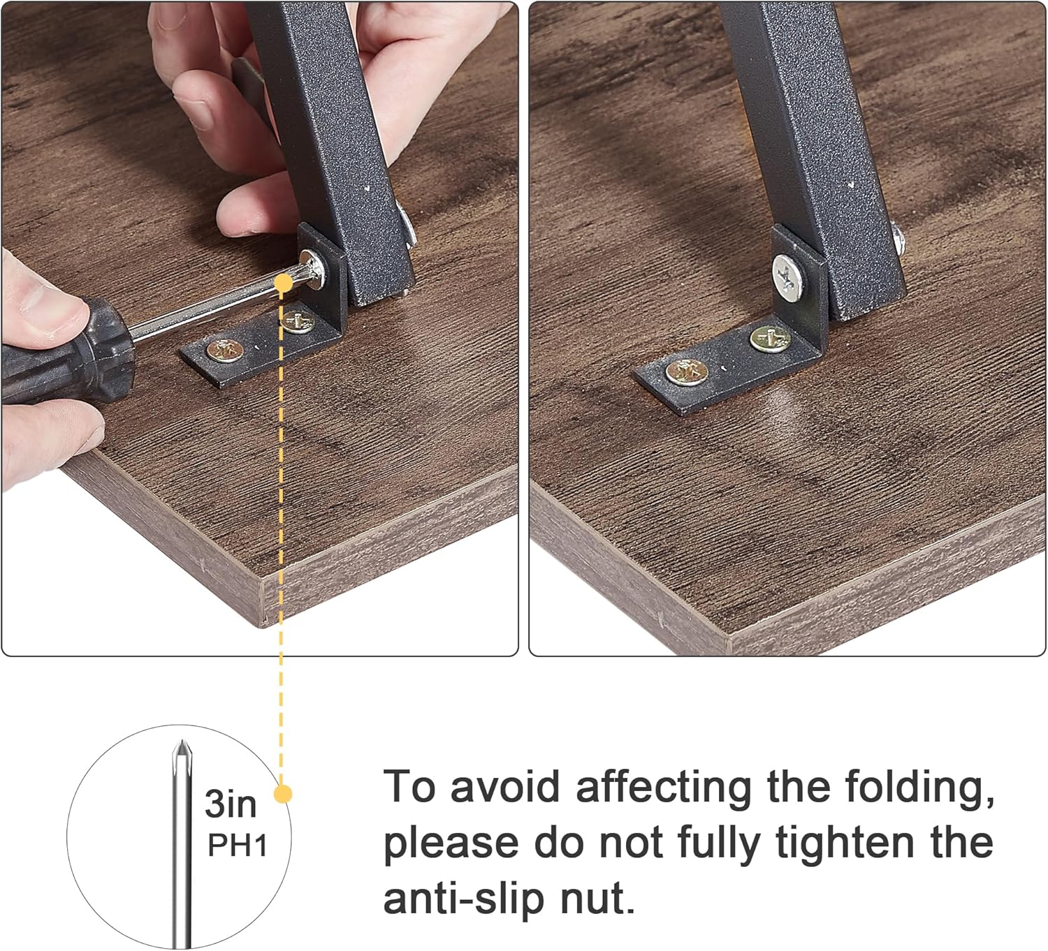 VECELO TV Tray Set of 2 48×38×75 cm