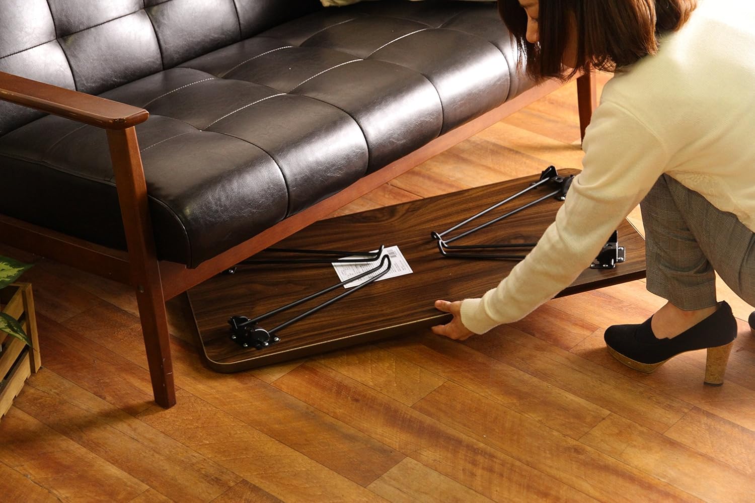 Fuji Boeki 28603 Foldable Mini Table 64.5×40×26.5 cm