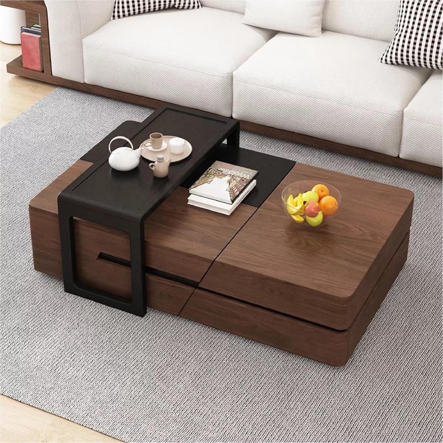 Marco White Coffee Table with Storage 130cm